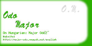 odo major business card